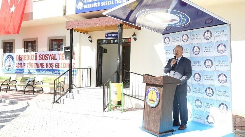 Şahinbey Belediyesi&rsquo;nden Dered&uuml;z&uuml;&rsquo;ne Sosyal Tesis
