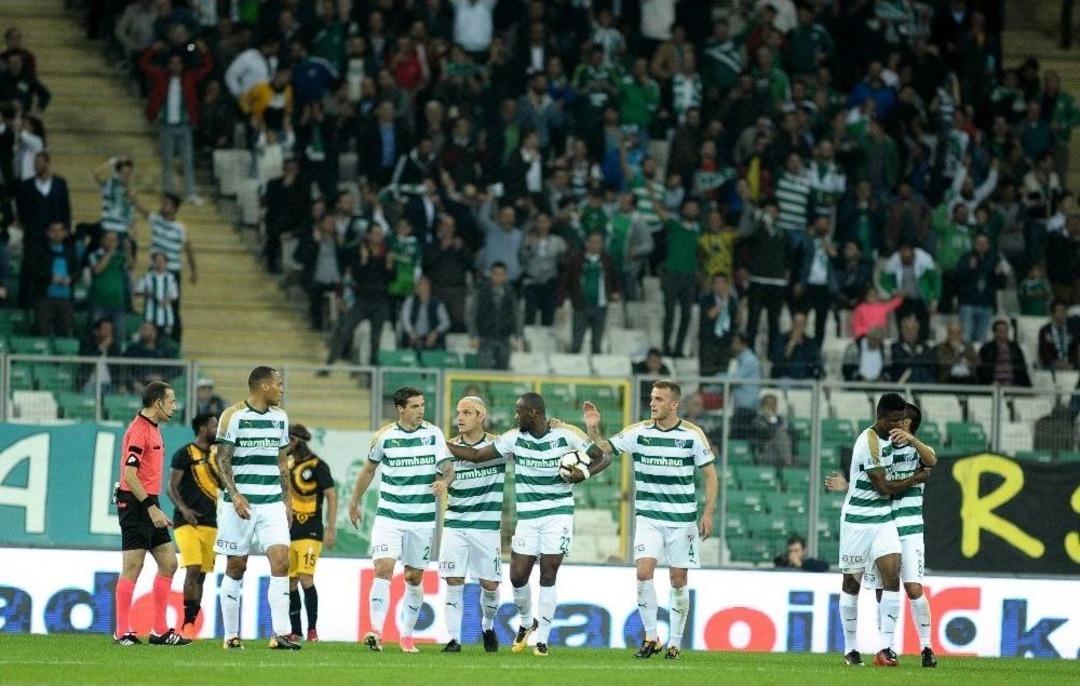 S&uuml;per Lig: Bursaspor: 2 - Osmanlıspor: 1 (ilk Yarı)