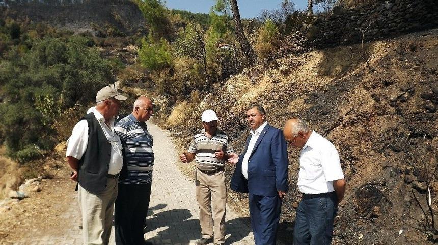 Yangından Zarar G&ouml;ren &Ccedil;ift&ccedil;ilerin Aidatları Ziraat Odasından