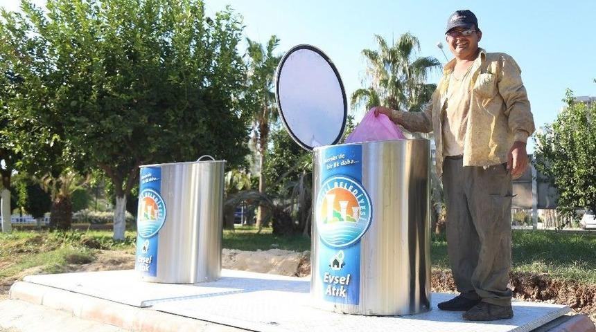 Mezitli&rsquo;de Yeraltı &Ccedil;&ouml;p Konteynerleri Artıyor