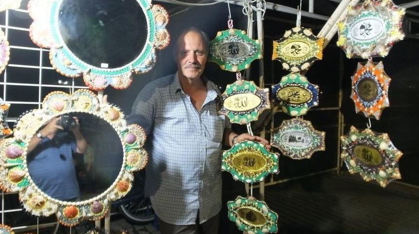 Burhaniye&rsquo;de &Ouml;ren Sahilindeki Deniz Kabukları Sanat Eseri Oldu