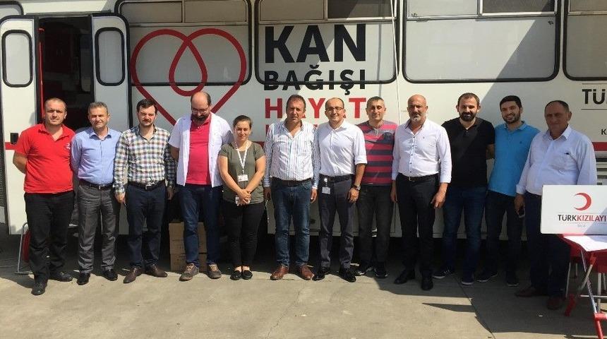 Arsin Osb&rsquo;de D&uuml;zenlenen Kan Bağışı İlgi G&ouml;rd&uuml;