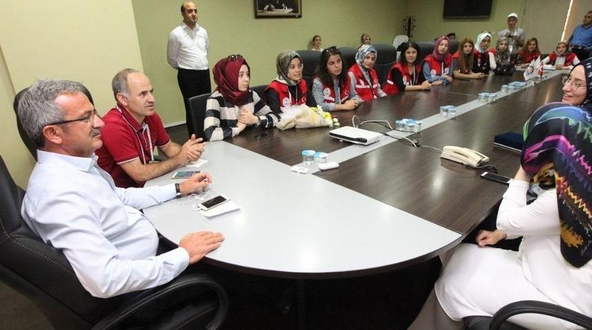 G&ouml;n&uuml;ll&uuml; &lsquo;damla&rsquo;lar Başkan K&ouml;şker&rsquo;e Geldi