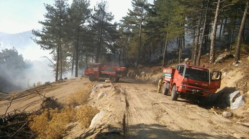 İzmir&rsquo;deki Orman Yangını Kontrol Altında