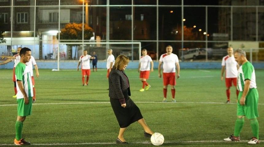 Final Ma&ccedil;ının Santrasını Başkan Şahin Yaptı