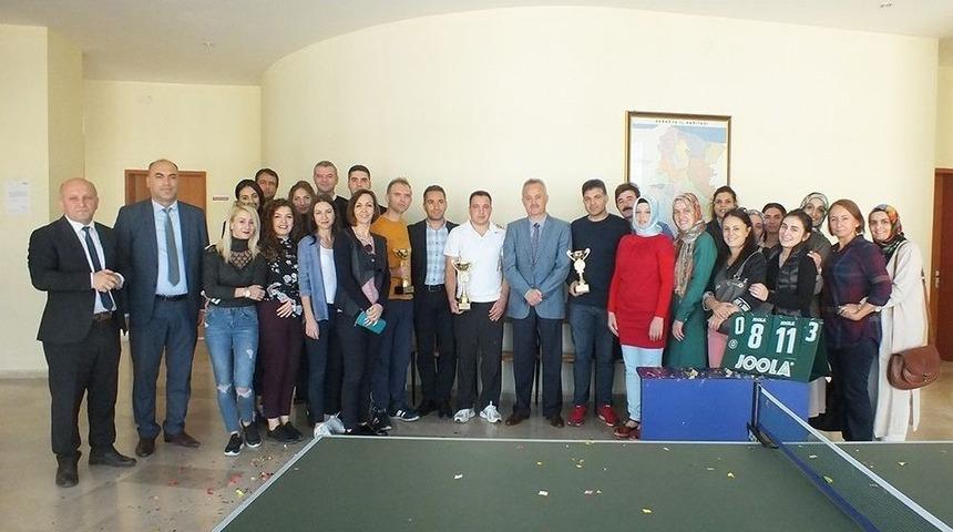 Sağlık Müdürlüğü Personeli Masa Tenisi Turnuvasında Buluştu