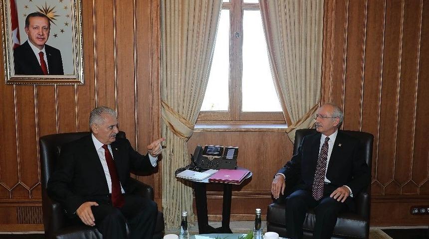 Başbakan Yıldırım-kılı&ccedil;daroğlu G&ouml;r&uuml;şmesi Başladı