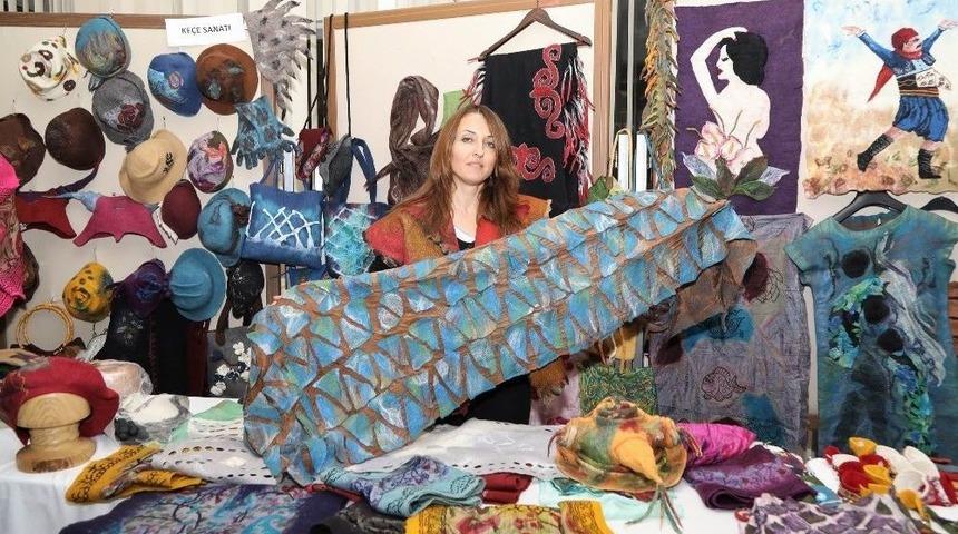 Er&uuml;&rsquo;de Geleneksel El Sanatları Sergisi İlgi G&ouml;r&uuml;yor