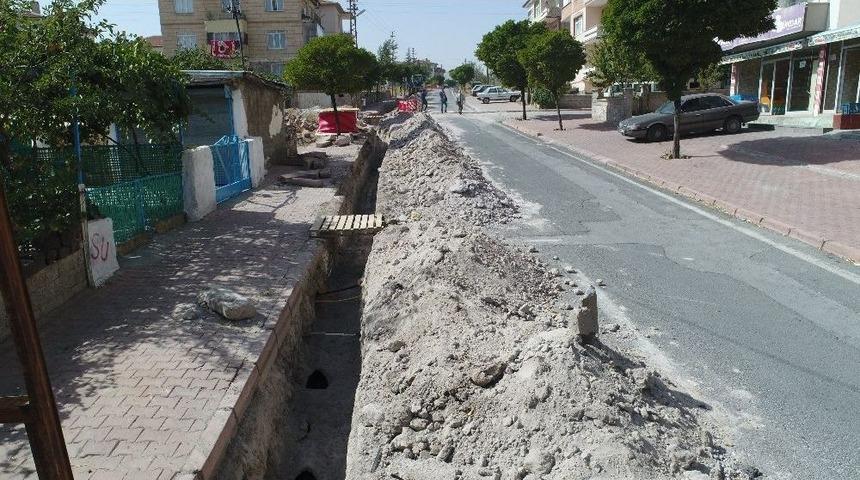 Başkan Karayol İl&ccedil;ede Alt Yapı &Ccedil;alışmalarını İnceledi