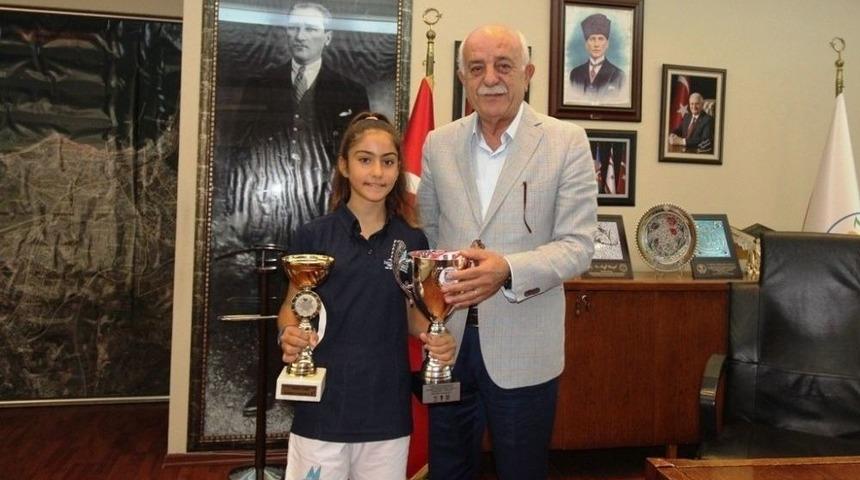 Balkan Şampiyonundan Başkan Seyfi Dingil’e Ziyaret