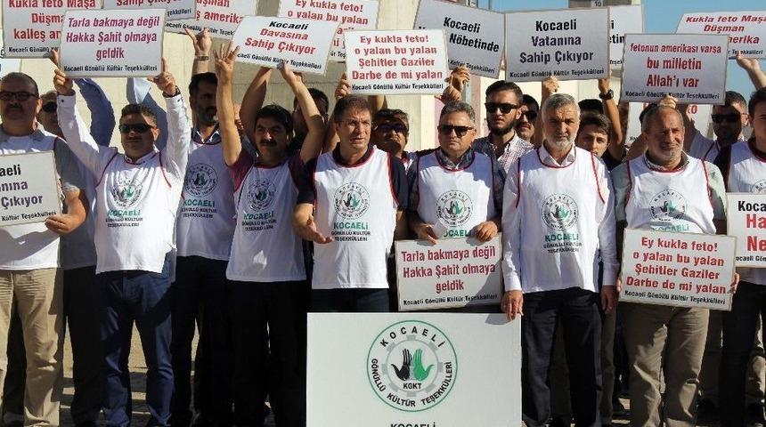 Stk&rsquo;lar Fet&ouml; Davasına Dikkat &Ccedil;ekmek İ&ccedil;in Eylem Yaptı