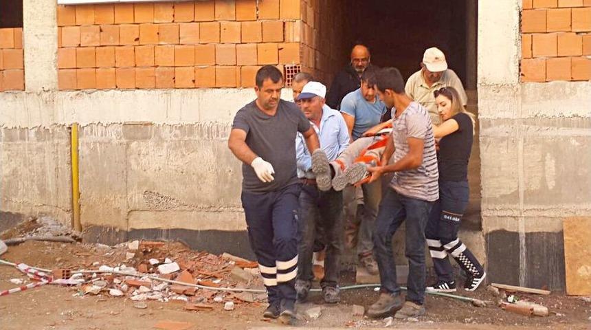 İnşaattan D&uuml;şen Adamın Feryadı Y&uuml;rek Par&ccedil;aladı