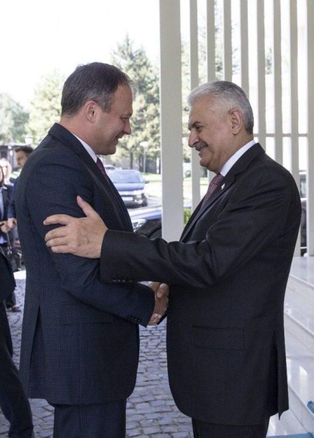 Başbakan Yıldırım, Moldova Parlamento Başkanı Candu İle Görüştü