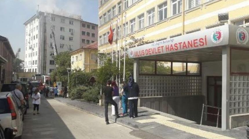 Başkentte, Hastane Yanında Yangın Paniği