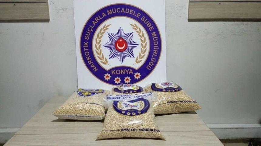 Konya&rsquo;da 110 Bin Adet Uyuşturucu Hap Ele Ge&ccedil;irildi