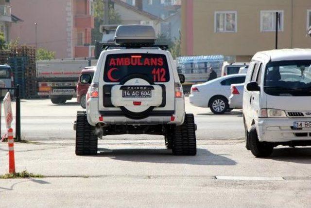 Bolu da Kar Ambulansları Kışa Hazır 3