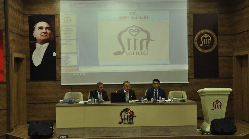 Siirt İl Koordinasyon Kurulu Toplantısı Yapıldı