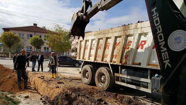 Pazaryeri’nde Kanalizasyon Çalışmaları