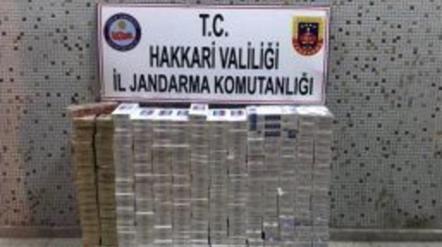 Hakkari&rsquo;de 23 Bin 500 Paket Ka&ccedil;ak Sigara Ele Ge&ccedil;irildi