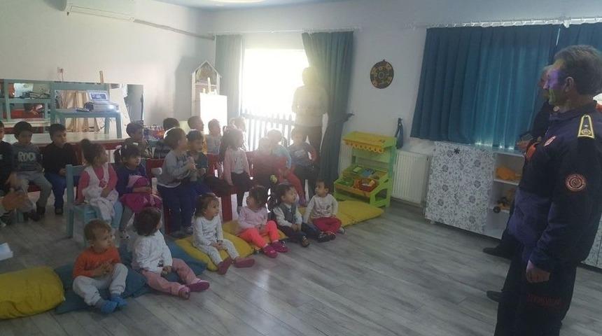 Kreşte Yangın Tatbikatı