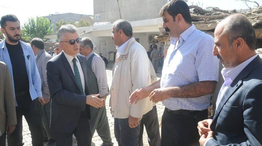 Kaymakamdan G&ouml;&ccedil;&uuml;kte &Ouml;len İş&ccedil;inin Ailesine Taziye Ziyareti