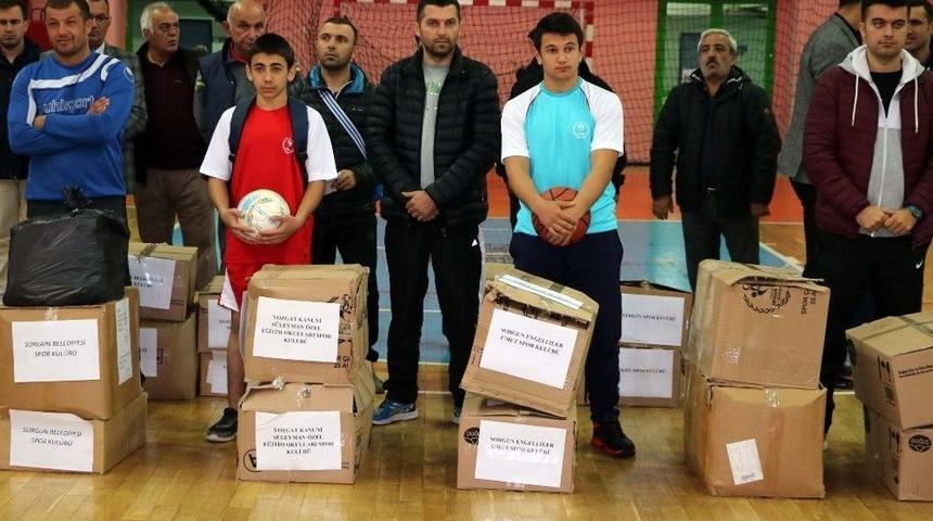 Yozgat&rsquo;ta Amat&ouml;r Spor Kul&uuml;plerine Malzeme Desteği Yapıldı