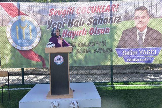 Bilecik&rsquo;teki 8&rsquo;inci Sentetik Saha &Ouml;ğrencilerinin Hizmetine Sunuldu 1