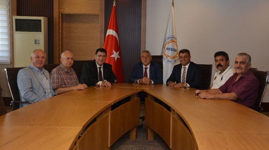 Tesk Genel Başkanı Paland&ouml;ken Aesob&rsquo;da