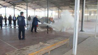 Muhtarlara Verilen Yangın Eğitim Sürüyor