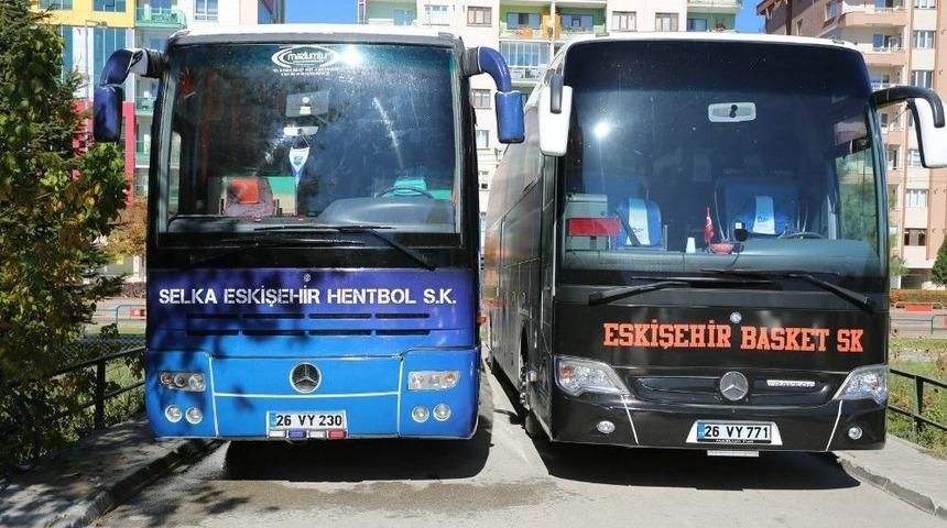 Takım Otob&uuml;sleri Odunpazarı Belediyesi&rsquo;nden