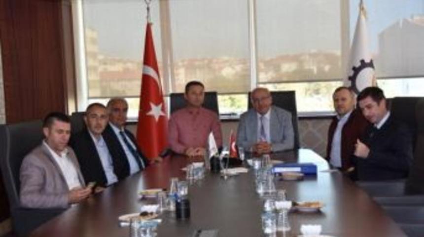 Başkan Kadir Albayrak &Ccedil;erkezk&ouml;y Tso Başkanı Kozuva İle G&ouml;r&uuml;şt&uuml;