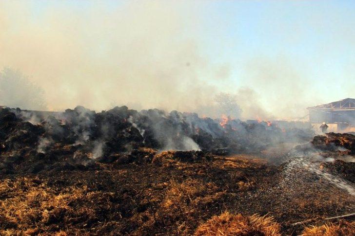 Şanlıurfa’da Çıkan Yangında Tonlarca Saman Kül Oldu G5