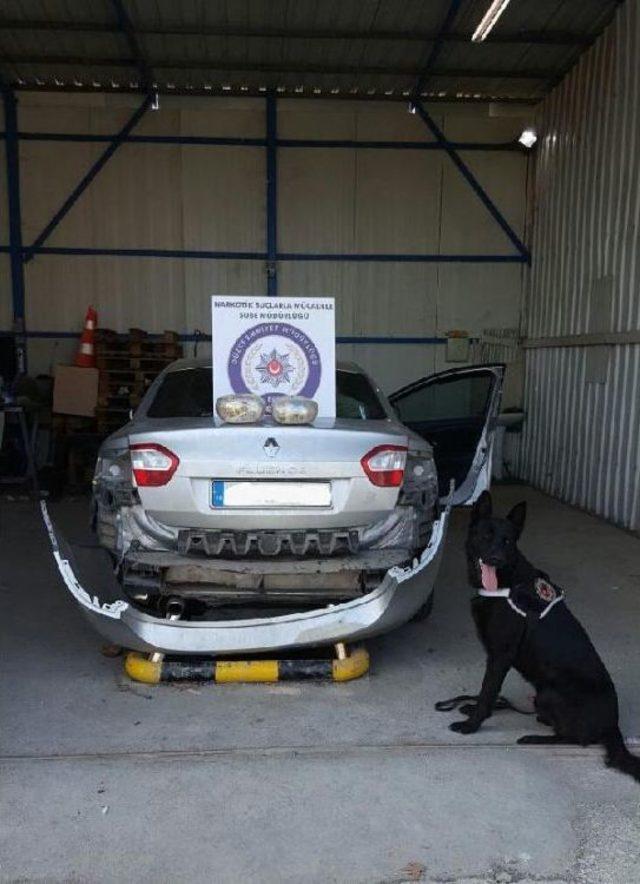 Sahte Plakalı Otomobilde 6 Kilo 500 Gram Esrar Çıktı