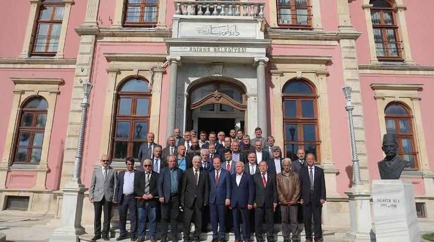 Muhtarlardan Edirne Belediyesi&rsquo;nde Biraraya Geldi