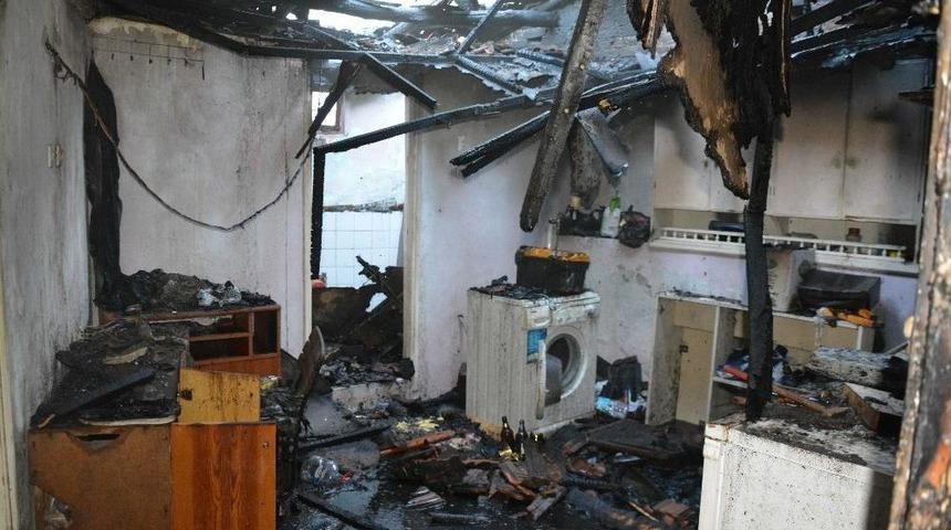 Söke Savuca’da Ev Yangını