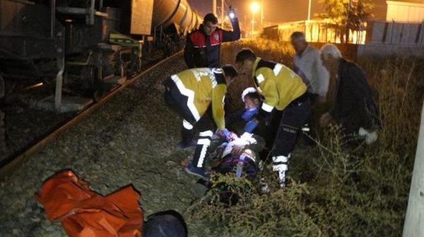 Trenin &Ccedil;arptığı Yaşlı Adam Yaralandı