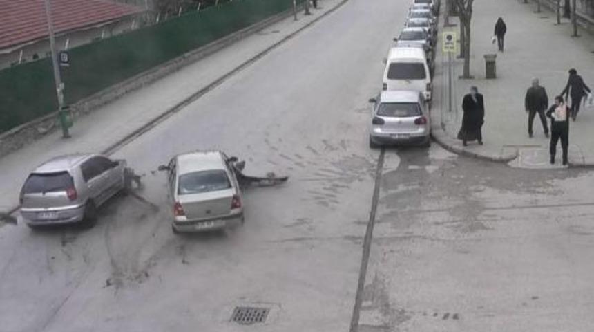 Eskişehir'de Kazalar Mobese Kameralarında