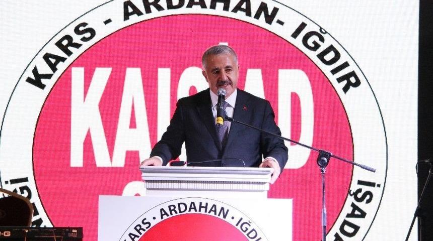 Bakan Arslan: "bak&uuml;-tiflis-kars Demiryolu Hattı 30 Ekim&rsquo;de İlk Resmi Seferini Yapacak&rdquo;
