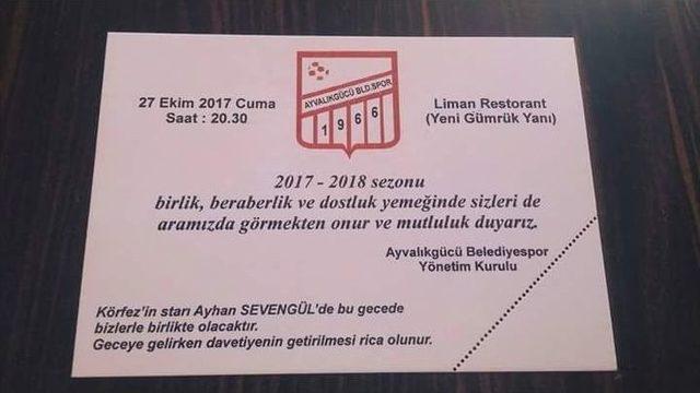 Ayvalıkg&uuml;c&uuml; Belediyespor Dayanışma Yemeğinde Buluşuyor 1