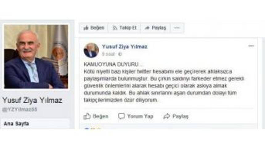 Başkan Yılmaz: &ldquo;hesabım Ele Ge&ccedil;irilerek Ahlaksızca Paylaşımlarda Bulunulmuştur&rdquo;
