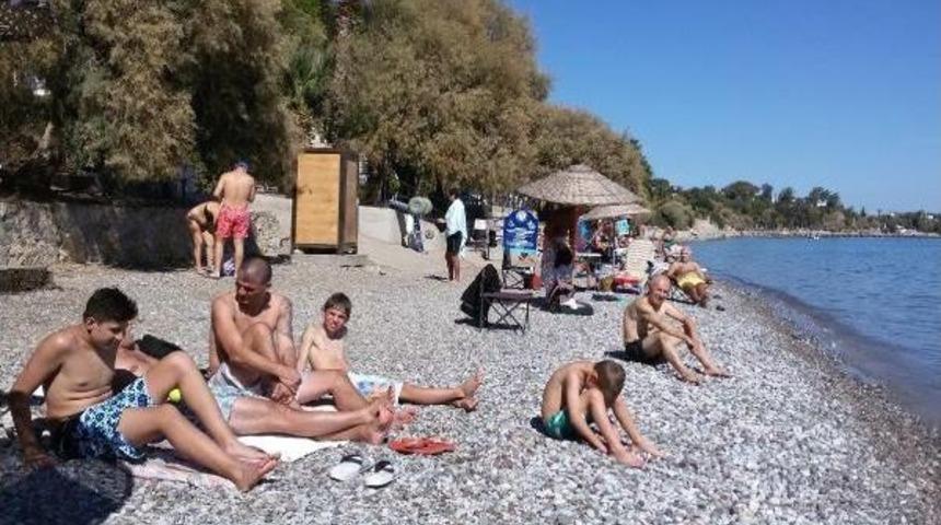 Dat&ccedil;a'da Ekim Ayında Deniz Keyfi