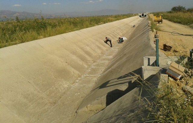 Dalama Sulaması Yenileme İnşaatında Çalışmalar Devam Ediyor