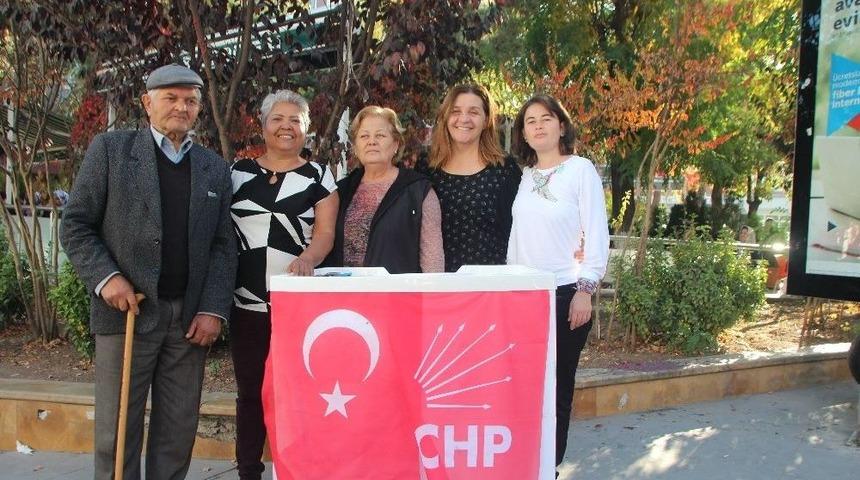 Chp&rsquo;li Kadınlar İmza Kampanyası Başlattı