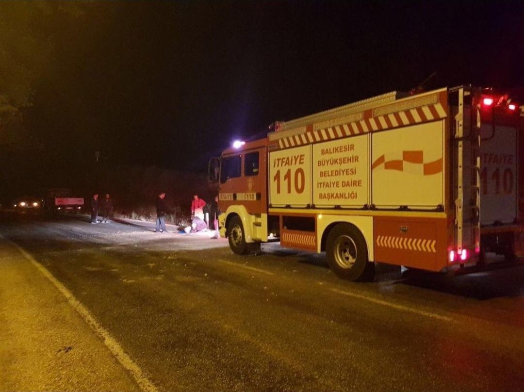 Dursunbey&rsquo;de Otomobil Şarampolden U&ccedil;tu:1 &Ouml;l&uuml; 1 Yaralı