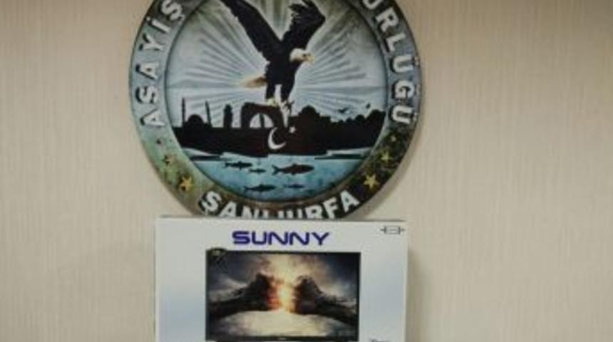 İşyerinden Televizyon &Ccedil;alan Hırsız Yakalandı