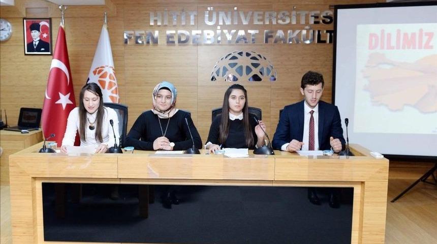 Hitit &Uuml;niversitesi&rsquo;nden &ldquo;dilimiz Kimliğimiz&rdquo; Konulu Konferans