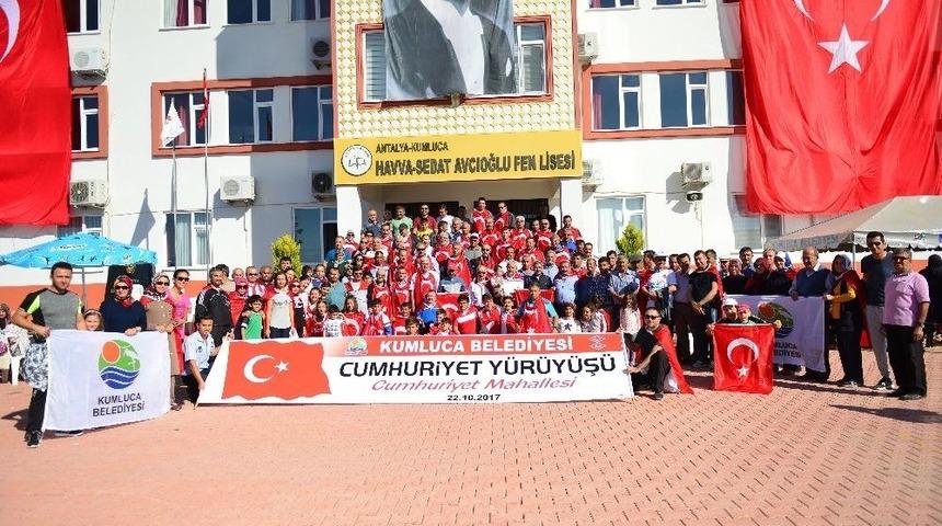 Kumluca&rsquo;da D&ouml;rd&uuml;nc&uuml; Cumhuriyet Y&uuml;r&uuml;y&uuml;ş&uuml; Ger&ccedil;ekleştirildi