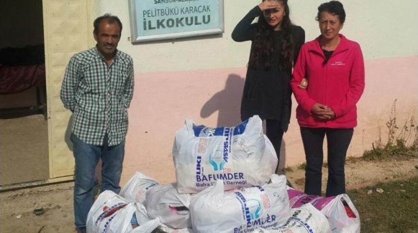 Bafra Umut Derneğinden Yardım