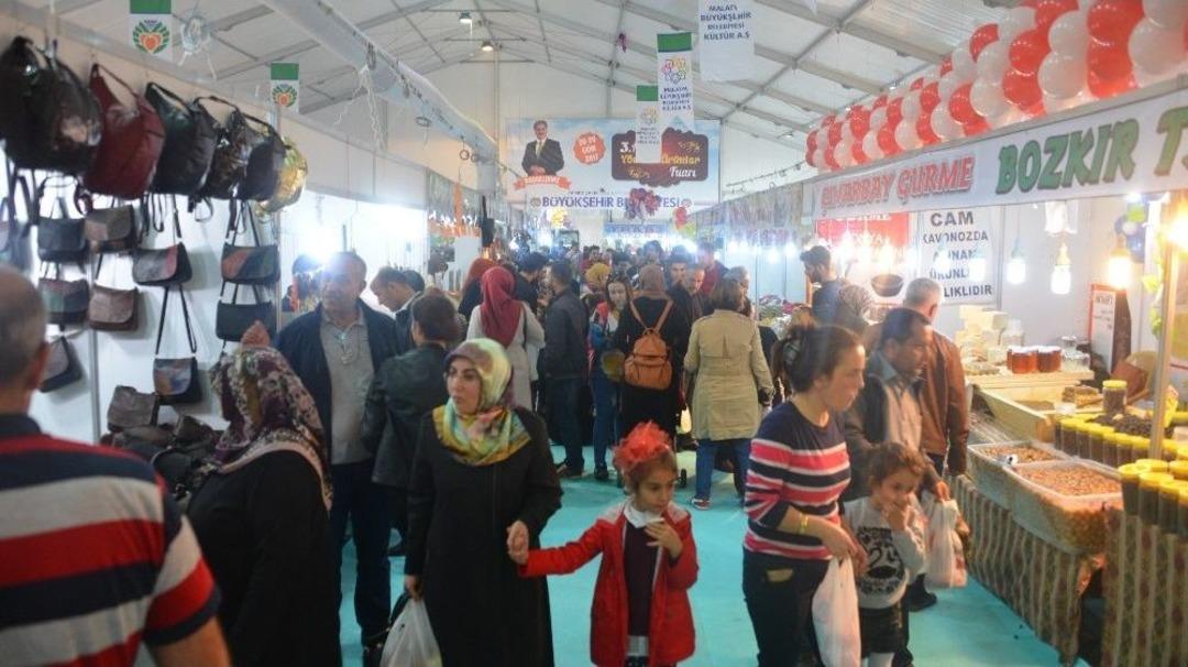 Malatya&rsquo;daki Y&ouml;resel &Uuml;r&uuml;nler Fuarına Yoğun İlgi