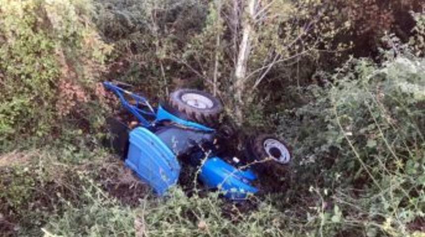 Dereye U&ccedil;an Trakt&ouml;rden Yara Almadan Kurtuldu